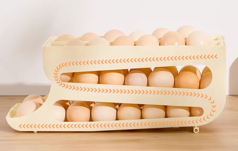 Rolling Egg Dispenser Storage Box