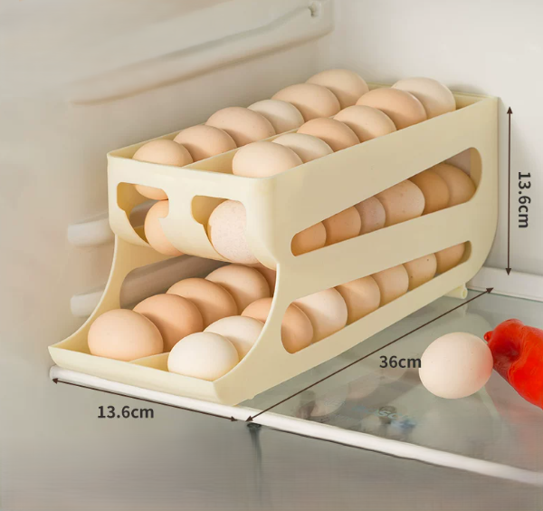 Rolling Egg Dispenser Storage Box