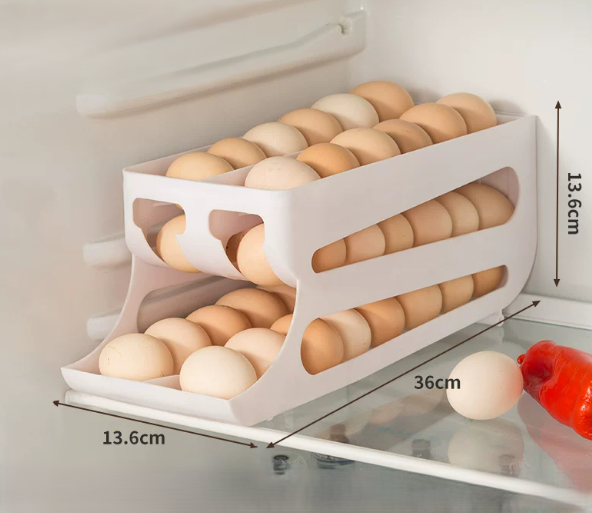Rolling Egg Dispenser Storage Box