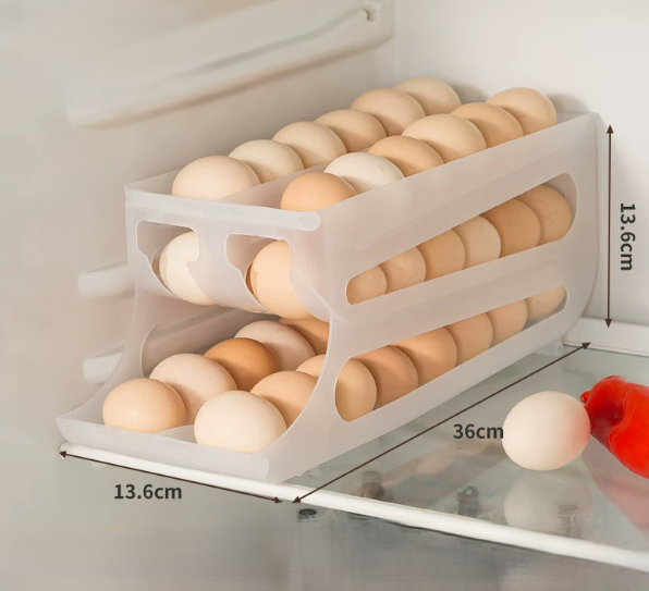 Rolling Egg Dispenser Storage Box